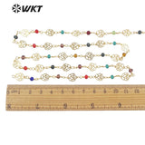 Crystal & Brass Gemstone Women Chains for Wedding