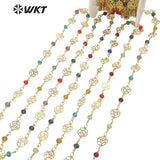 Crystal & Brass Gemstone Women Chains for Wedding