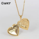 INS wind stainless steel heart shape Necklace For Women
