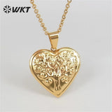 INS wind stainless steel heart shape Necklace For Women