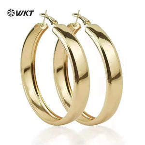 Stainless Steel Big Circle Earrings