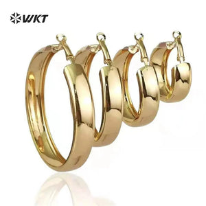 Stainless Steel Big Circle Earrings