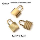 Stainless Steel Line Lock Necklace Bracelet Pendant DIY Jewelry