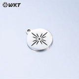 Stainless Steel Sun-flower Pendant DIY Accessories 10/pack