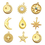Titanium Sun Star Moon DIY Jewelry Pendant Accessories