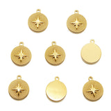 Titanium Sun Star Moon DIY Jewelry Pendant Accessories