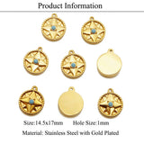 Titanium Sun Star Moon DIY Jewelry Pendant Accessories