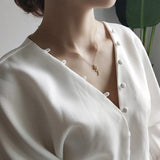 925 Sterling Silver Rose Layering Necklaces for Women