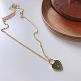 925 Silver Small Heart Pendant Necklaces Lock Chokers Lover Padlock Necklace