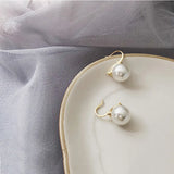 Baroque Simulated Pearls Hoop Earrings for Women
