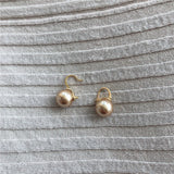 Baroque Simulated Pearls Hoop Earrings for Women