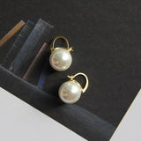 Baroque Simulated Pearls Hoop Earrings for Women