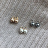 Baroque Simulated Pearls Hoop Earrings for Women