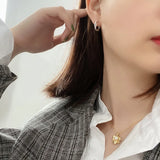 925 Silver Flower Choker Necklace Shell Pearl Pendant