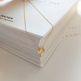 925 Silver Key Lock Layered Necklaces for Women Initial Chokers
