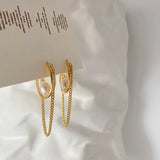 Small Freshwater Pearls Hoops Earrings French Jewelry