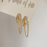 Small Freshwater Pearls Hoops Earrings French Jewelry