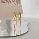 Small Freshwater Pearls Hoops Earrings French Jewelry