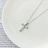 925 Sterling Sliver Small Cross Necklaces for Women