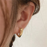 Heart Pearls Hoops Earrings for Women Charms Minimalist Tiny Jewelry