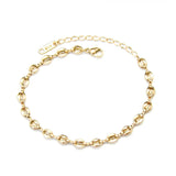 Thin Titanium Steel Chain Link Bracelet for Women