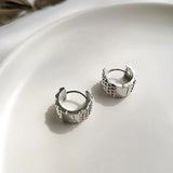 Steampunk Hollow Small Hoop Earrings for Women