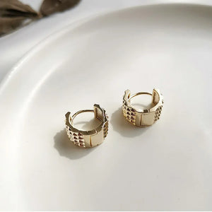 Steampunk Hollow Small Hoop Earrings for Women