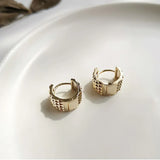 Steampunk Hollow Small Hoop Earrings for Women
