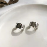 Steampunk Hollow Small Hoop Earrings for Women