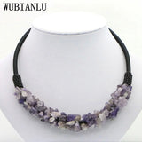 Natural Spar Coral Tourmaline Lapis Lazuli Agates Aventurine Chokers Necklaces