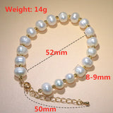 8-9mm Freshwater Pearl Bracelet for Women - Charm Bracelet Jewelry Gift
