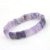 Natural Powder Crystal Purple Crystal Girls Bracelet Womens Costume Jewelry