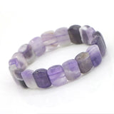 Natural Powder Crystal Purple Crystal Girls Bracelet Womens Costume Jewelry