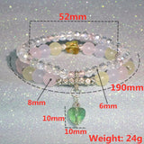 Double Row Summer Austria Crystals Stretch Bracelet