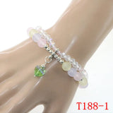 Double Row Summer Austria Crystals Stretch Bracelet