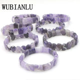 Natural Purple Crystal Bracelet - Costume Jewelry for Women