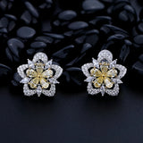 High Carbon Diamond Stud Earrings 925 Silver Fine Jewelry