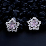 High Carbon Diamond Stud Earrings 925 Silver Fine Jewelry