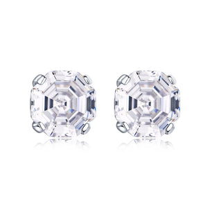 925 Silver Created Moissanite Wedding Drop Earrings for Women
