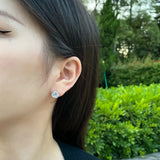 925 Silver Created Moissanite Wedding Drop Earrings for Women