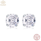 925 Silver Created Moissanite Wedding Drop Earrings for Women