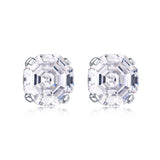925 Silver Created Moissanite Wedding Drop Earrings for Women