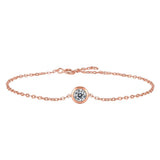 925 Silver Real Moissanite Diamond Bracelet for Women