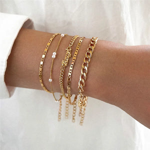 Boho Tassel Angel Bracelets Set