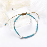 Green Beads Anklet Bohemian Foot Jewelry
