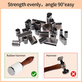 7Pcs Leather Cutting Die Circle Stencil Cutter Punch Set Craft Tools