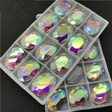 Glass Crystal Jewelry Beads 4x6mm~20x30mm for Bracelet Necklace Brooch
