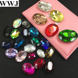 Glass Crystal Jewelry Beads 4x6mm~20x30mm for Bracelet Necklace Brooch