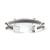 Women Multi-Layer Leather Wrap Bracelet Magnetic Buckle Bangle