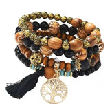 Bohemian Tree of Life Tassel Bracelet